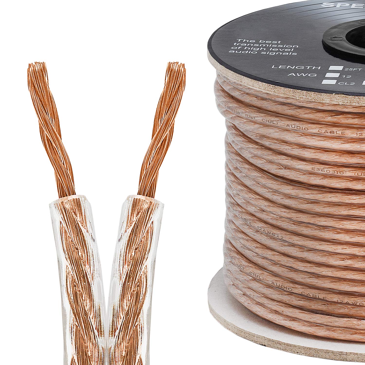 Amazon.com: Cmple - 2 Conductor 12AWG Speaker Wire for Home